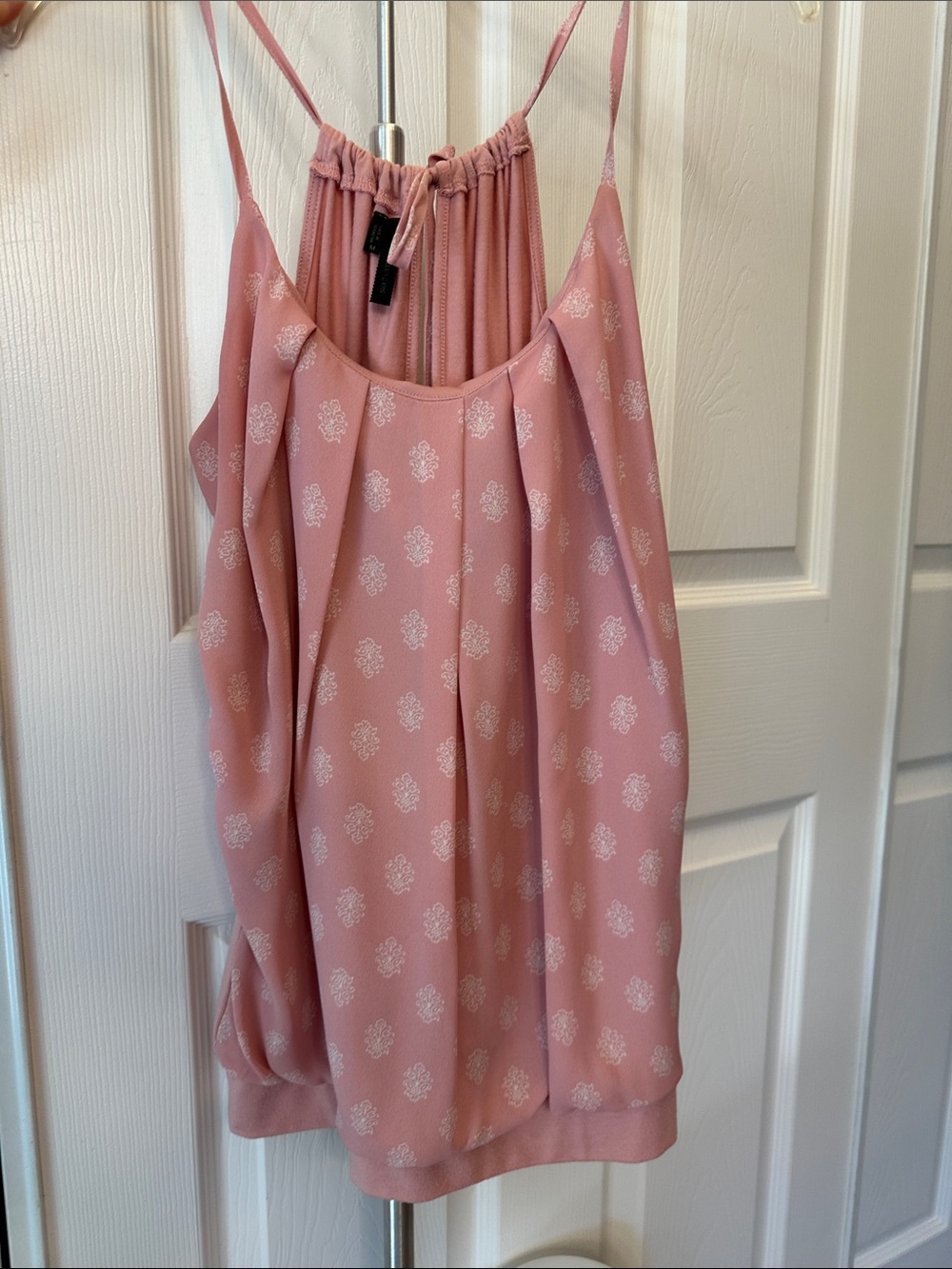 Maurices Mauve Pink Printed Spaghetti Strap Tank Top